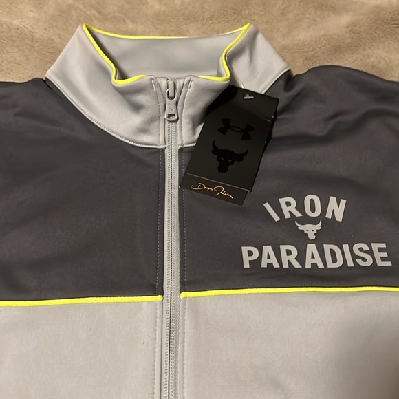 Under Armour Project Rock Track Jacket size Large NWT - Picture 2 of 5